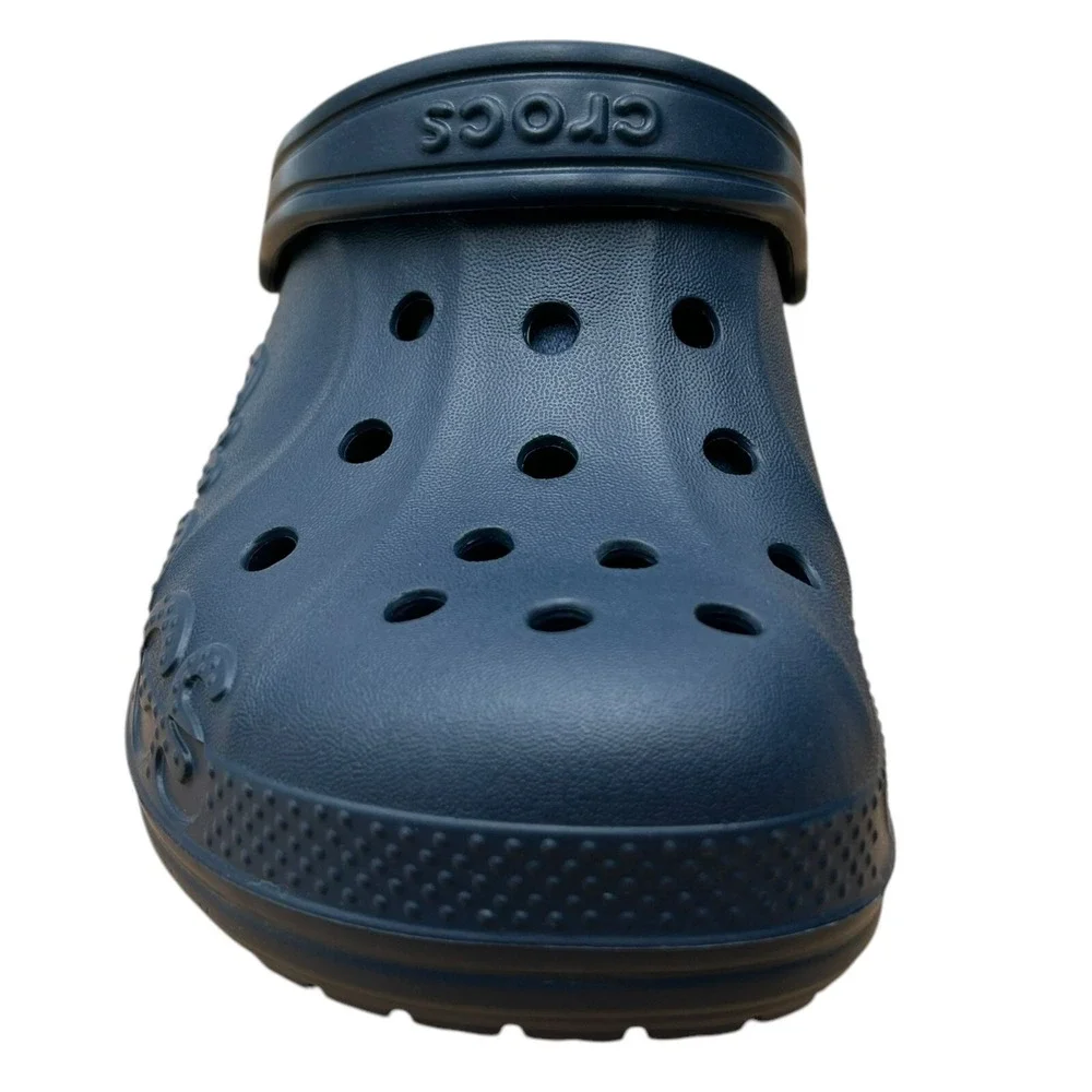 Crocs Youth Boy's Lined Slip-on Clogs Size 3 Navy‎ Blue Lightweight Cozy & Comfy